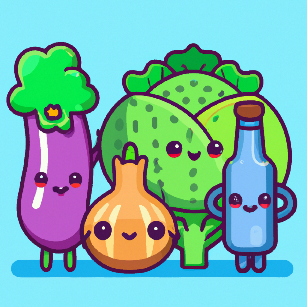 illustration of a healthy food, modern design, for the web, cute, happy, 4k, high resolution, trending in artstation